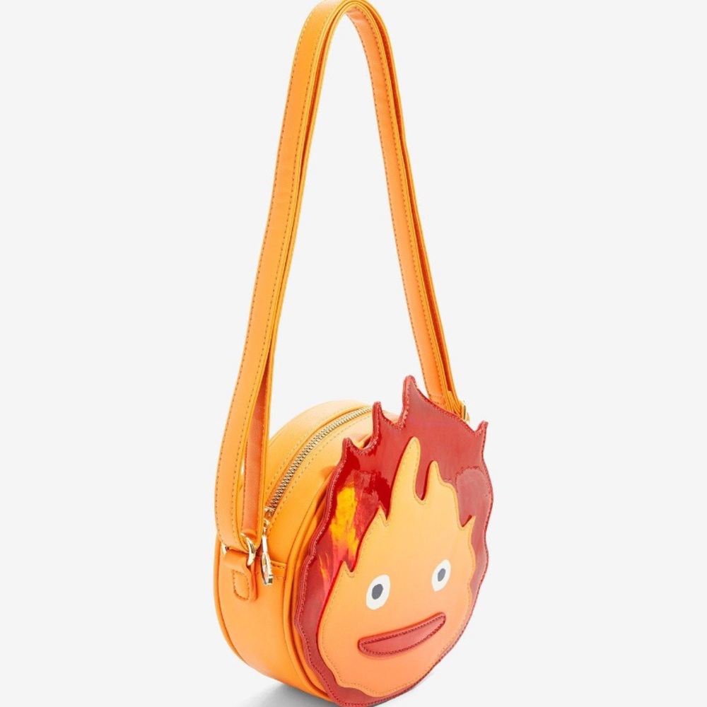 Studio Ghibli Howl’s Moving Castle Calcifer Flame Crossbody Bag Hot Topic - Picture 2 of 3